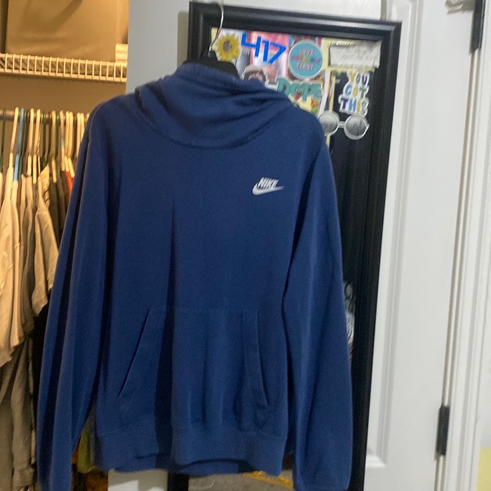 blue nike hoodie